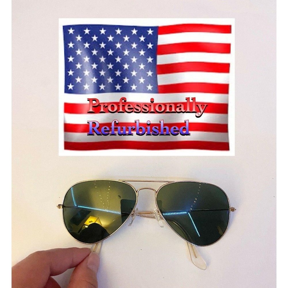 Ray Ban RB3025 Gold Fashion Aviator Sunglasses Wit